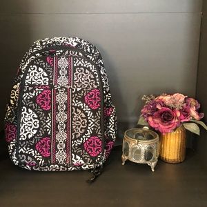Vera Bradley Canterbury Magenta Diaper Backpack